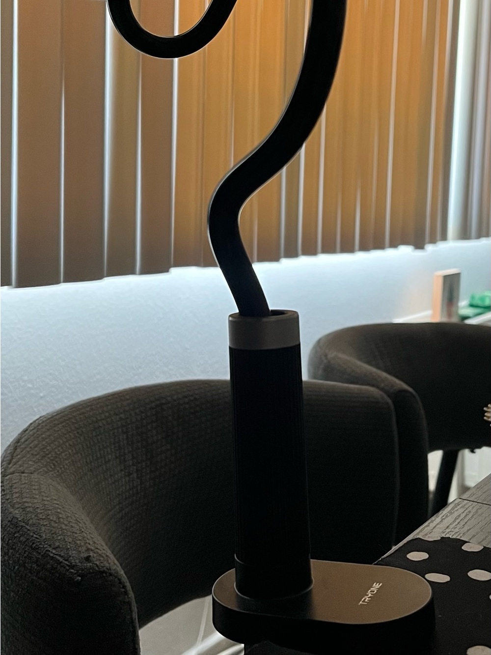 Adjustable Black Tablet & Phone Stand with Flexible Arm